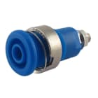 ALPHA ELETTRONICA - Boccola banana Ø4mm di sicurezza - Blu
