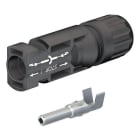 ALPHA ELETTRONICA - Connettore MC4 Maschio Volante - 1.000V - Per cavo 10mm² - Stäubli PV-KST4/10II