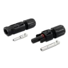 ALPHA ELETTRONICA - Coppia connettori Maschio Femmina Volanti per fotovoltaico - 30A 1000V - Per cavo 4-6mm²