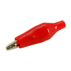 ALPHA ELETTRONICA - Pinza coccodrillo isolata - Rossa