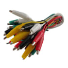 ALPHA ELETTRONICA - Kit 10 cavetti con pinze a coccodrillo di vari colori