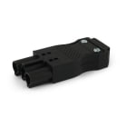 ALPHA ELETTRONICA - Spina volante 16A 500V - 2 poli + terra maschio - con pressacavo - IP20