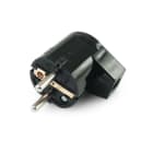 ALPHA ELETTRONICA - Spina di connessione tedesca 16A 250V - Nera