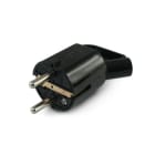 ALPHA ELETTRONICA - Spina di connessione tedesca 16A 250V - Nera