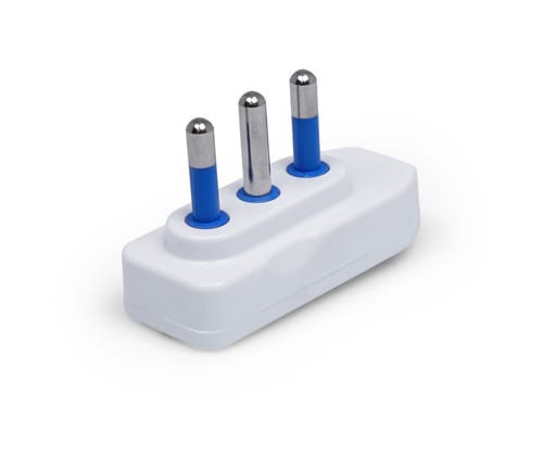 ALPHA ELETTRONICA - Spina piatta 90° 16 A 2 poli + terra