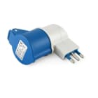 ALPHA ELETTRONICA - Adattatore da 1 Spina 2P+T 16A a 1 Presa CEE 2P+T 16A