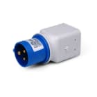 ALPHA ELETTRONICA - Adattatore da 1 Spina CEE 2P+T 16A a 2 Prese 2P+T 10/16A