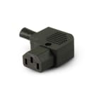 ALPHA ELETTRONICA - Presa volante con guidacavo 3 poli - C13 - Angolare