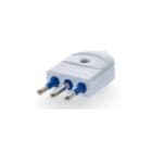 ALPHA ELETTRONICA - Spina di connessione 3 poli Italia 10A - Bianca