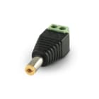 ALPHA ELETTRONICA - Adattatore da spina DC ø5,5-2,1mm a morsetto con molla