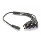 ALPHA ELETTRONICA - Cavo splitter di alimentazione DC - 1 femmina a 8 maschio - ø5,5-2,1mm - 40cm