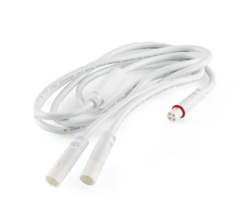 ALPHA ELETTRONICA - Cavo da connettore 4 Pin Maschio a 2 connettori 4 Pin Femmina - 1m