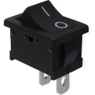 ALPHA ELETTRONICA - Interruttore - Nero - 1P - SPST - ON/OFF - 6A@250V - 2 term. faston 4,8