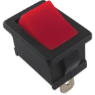ALPHA ELETTRONICA - Deviatore - Rosso - 1P - SPDT - ON/ON - 6A@250V - 3 term. faston 4,8
