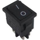 ALPHA ELETTRONICA - Interruttore - Nero - 2P - DPST - ON/OFF - 6A@250V - 4 term. faston 4,8