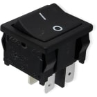 ALPHA ELETTRONICA - Interruttore - Nero - 2P - DPST - ON/OFF - 3A@250V - 4 term. faston 4,8