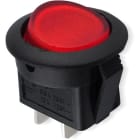 ALPHA ELETTRONICA - Interruttore - Rosso - 1P - SPST - ON/OFF - 6.5A@250V - 2 term. faston 4,8