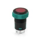 ALPHA ELETTRONICA - Pulsante luminoso - Rosso - 1P - SPST - OFF/(ON) - N.A. - 3 term. faston 4,8