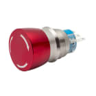 ALPHA ELETTRONICA - Interruttore a Fungo per emergenza 2P - 5A 250V - ø19mm - IP65 - on/on - Terminali a saldare - acciaio