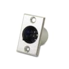 ALPHA ELETTRONICA - Spina XLR da pannello - 6 poli - Grigio