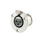 ALPHA ELETTRONICA - Presa XLR da pannello con fermo di bloccaggio - 3 poli