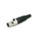 ALPHA ELETTRONICA - Presa Mini XLR con fermo di bloccaggio - 3 poli