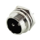 ALPHA ELETTRONICA - Spina schermata DIN da pannello - 2 poli