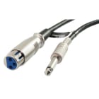 ALPHA ELETTRONICA - Cavo da spina jack Ø6,3 Mono a presa XLR 3 poli - 5m