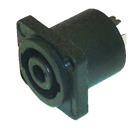 ALPHA ELETTRONICA - Presa compatibile speakON da pannello - 4 Poli