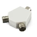 ALPHA ELETTRONICA - Adattatore da presa TV Ø9,5mm a 2 prese TV Ø9,5m