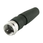 ALPHA ELETTRONICA - Spina F a crimpare con manicotto per cavo ø6,6mm max