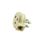 ALPHA ELETTRONICA - Adattatore da spina e presa tripolare e presa modulare RJ11 6P2C