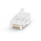 ALPHA ELETTRONICA - Spina RJ45 8P8C Cat.6 UTP AWG24-26 Passante - Contatti dorati