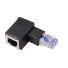 ALPHA ELETTRONICA - Adattatore ad angolo da spina RJ45 a presa RJ45 - 90° pin esterno destra