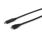 ALPHA ELETTRONICA - Cavo USB 3.2 da USB tipo-C maschio a USB micro-B maschio - 5 Gbps - 1m - Nero