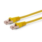ALPHA ELETTRONICA - Cavo di rete Patch in Rame Cat. 5e Giallo F/UTP 3m