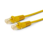 ALPHA ELETTRONICA - Cavo di rete Patch in Rame Cat. 5e Giallo U/UTP, LSZH - privo di Alogeni - 1m