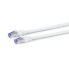 ALPHA ELETTRONICA - Cavo di rete Patch in Rame Cat. 6A Bianco S/FTP, LSZH - privo di Alogeni - 15m