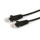 ALPHA ELETTRONICA - Cavo di rete Patch in Rame Cat. 6A Nero S/FTP, LDPE da esterno - 0,5m