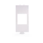 ALPHA ELETTRONICA - Adattatore keystone per placca ABB Chiara - Bianco