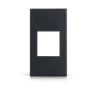 ALPHA ELETTRONICA - Adattatore keystone per placca AVE Noir(S45) - Nero