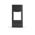 ALPHA ELETTRONICA - Adattatore keystone per placca BTicino Axolute - Nero