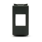 ALPHA ELETTRONICA - Adattatore keystone per placca GEWISS Playbus - Nero