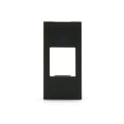 ALPHA ELETTRONICA - Adattatore keystone per placca Legrand Vela - Nero