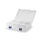 ALPHA ELETTRONICA - Contenitore valigetta plastica 12+4 scomparti - 23x16x6cm