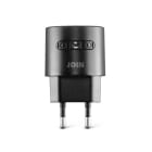 ALPHA ELETTRONICA - Ricevitore aggiuntivo campanello wireless nero con pulsante cinetico, fino a 180m
