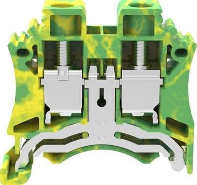 ALPHA ELETTRONICA - Morsetto serrafilo Din DC 0,5÷10mm² giallo-verde