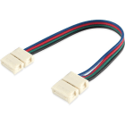 ALPHA ELETTRONICA - Kit di 10 cavi con connettori per nastri led RGB 10mm