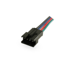 ALPHA ELETTRONICA - Kit di 10 cavi con connettore maschio per nastri led RGB