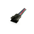 ALPHA ELETTRONICA - Kit di 10 cavi con connettore maschio per nastri led RGB